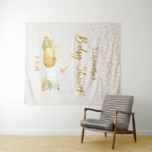 Baby Shower Gold Pumpkin Backdrop Foto Stand Wandteppich (Beispiel (Horizontal))