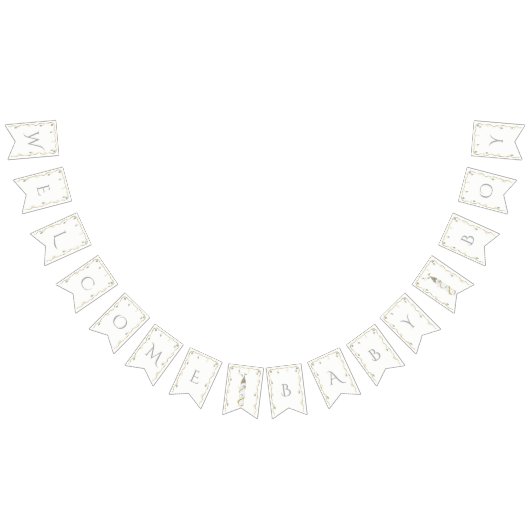 Baby Shower Gold/Silver Castle Frack Banner (Alle)