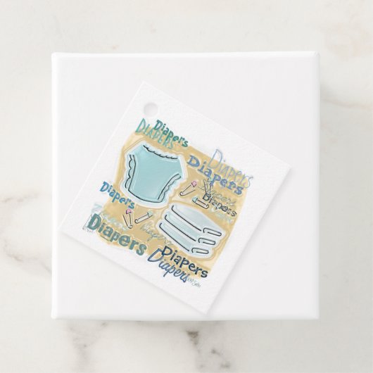 Baby Shower Graphics Geschenkanhänger (Beispiel)