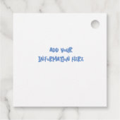Baby Shower Graphics Geschenkanhänger (Rückseite)