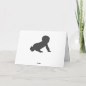 BABY SHOWER GRATULALATIONS MUTTER KARTE (Rückseite)