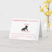 BABY SHOWER GRATULALATIONS MUTTER KARTE (Gelbe Blume)