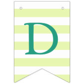 Baby Shower Green Twin Turtles verdoppeln die Freu Wimpelkette (Zweite Fahne)