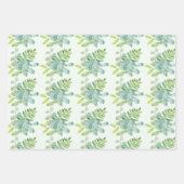 Baby Shower Greenerity Wreath Personalisiert Geschenkpapier Set (Vorderseite 3)