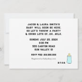 Baby Shower GRILLEN Einladung (Rückseite)