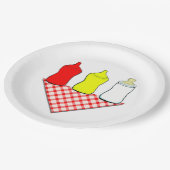 Baby Shower GRILLEN Pappteller (Schrägansicht)