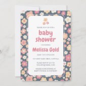 BABY SHOWER Groovy Sweet Daisy Floral CUSTOM Einladung (Vorderseite)