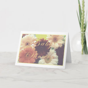 Baby-Shower-Grußkarte mit Gänseblümchen für den So Einladung