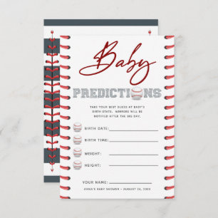 Baby Shower Guessing Game Baby Vorhersagen Einladung