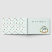 Baby Shower Guest Book Dinosaur Dino Mite Keepsake Gästebuch (Voll)