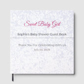 Baby Shower Guest Book | Elegant Keepsake Gästebuch (Vorderseite)
