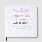 Baby Shower Guest Book | Elegant Keepsake Gästebuch (Vorderseite)