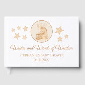 Baby Shower Guest Book - Little Horse with Stars Gästebuch (Vorderseite)