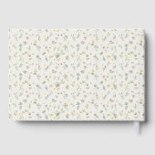 Baby Shower Guest Book - Rustic Floral Wishes Gästebuch (Rückseite)