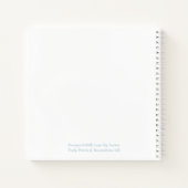 Baby Shower Guest Book Teddy Bear Theme Notizblock (Rückseite)