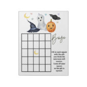Baby Shower Halloween Bingo Game Ghost Boo Notizblock (Rotiert)