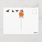 BABY SHOWER HALLOWEEN | Ein kleiner Boo ist fällig Postkarte (Rückseite)