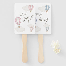 Baby Shower Heißluftballons Geschlechtsneutral Fächer