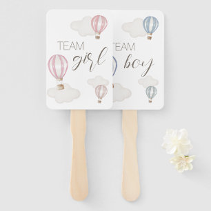 Baby Shower Heißluftballons Geschlechtsneutral Fächer