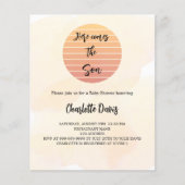 Baby Shower hier kommt die son Budget-Einladung (Vorderseite)