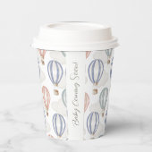 Baby Shower Hot Air Balloons Gender Neutral Pappbecher (Links)