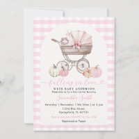 Baby Shower im Zeichen der Liebe mit rosa Kürbis