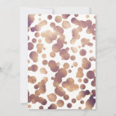 Baby Shower Imitate Gold Bronze Einladungen (Rückseite)