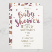 Baby Shower Imitate Gold Bronze Einladungen (Vorne/Hinten)