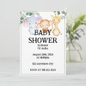BABY SHOWER INVITATION, BABY SHOWER EINLADUNGEN (Stehend Vorderseite)