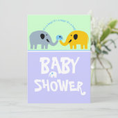 Baby Shower Invitation Boy Einladung (Stehend Vorderseite)