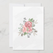 Baby Shower Invitation card 12x18" Girl Einladung (Rückseite)