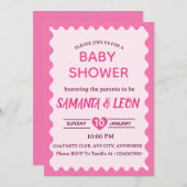 Baby Shower Invitation Card Einladung (Vorne/Hinten)
