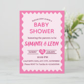 Baby Shower Invitation Card Einladung (Stehend Vorderseite)