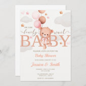 Baby Shower Invitation Card Girl Einladung (Vorne/Hinten)