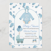 Baby Shower Invitation Dankeskarte (Vorne/Hinten)