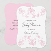 Baby Shower Invitation Einladung (Vorne/Hinten)