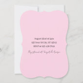 Baby Shower Invitation Einladung (Rückseite)