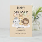 BABY SHOWER INVITATION EINLADUNG (Stehend Vorderseite)
