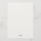 Baby shower invitation featuring a dinosaur einladung (Rückseite)