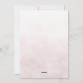 Baby Shower Invitation Feiertagskarte (Rückseite)