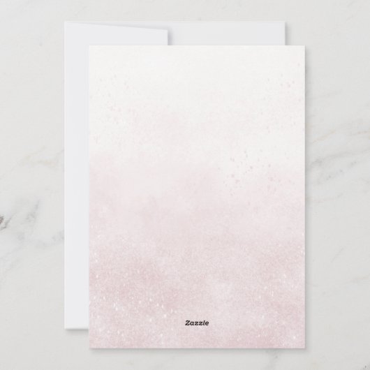 Baby Shower Invitation Feiertagskarte (Rückseite)