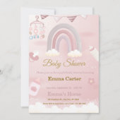 Baby Shower Invitation Feiertagskarte (Vorderseite)