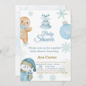 Baby Shower Invitation Feiertagskarte (Vorne/Hinten)