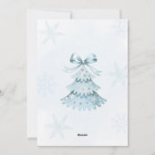 Baby Shower Invitation Feiertagskarte (Rückseite)