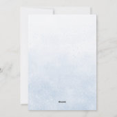 Baby Shower Invitation Feiertagskarte (Rückseite)