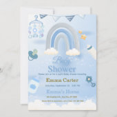 Baby Shower Invitation Feiertagskarte (Vorderseite)