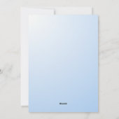 Baby Shower Invitation Feiertagskarte (Rückseite)