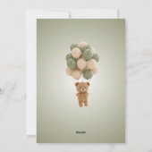 Baby Shower Invitation Feiertagskarte (Rückseite)