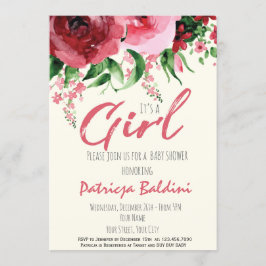 Baby Shower Invitation Girl Einladung