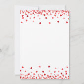 Baby shower invitation "Little Darling", Valentine Einladung (Rückseite)